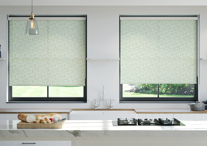 Delicate Foliage, Mint Green - Roller Blind - Image 3